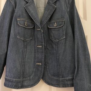 Talbots Blue Denim Jacket size 16